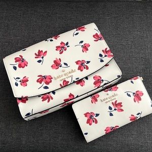 Kate Spade Floral Crossbody with matching wallet!
